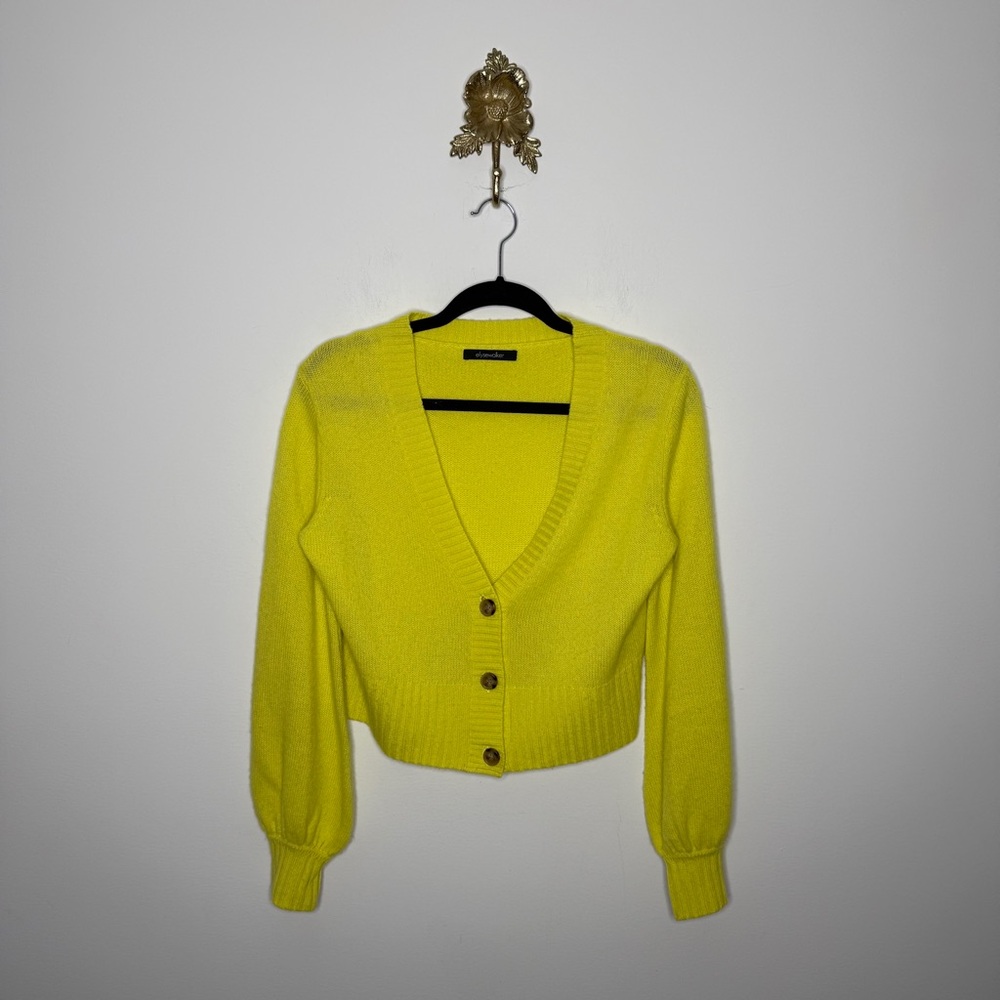 Elyse Walker Cropped Cashmere Cardigan S